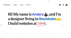 Desktop Screenshot of andersnoren.se